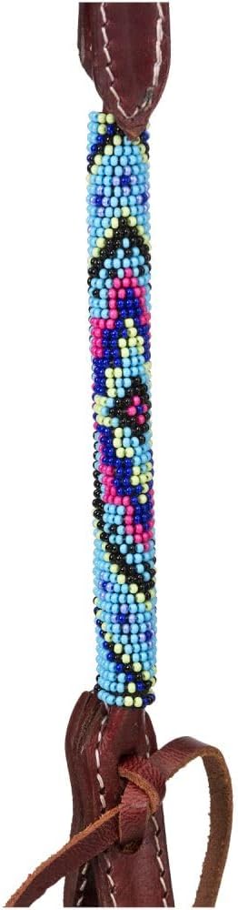 Beaded Turquoise Diamond One Ear Headstall