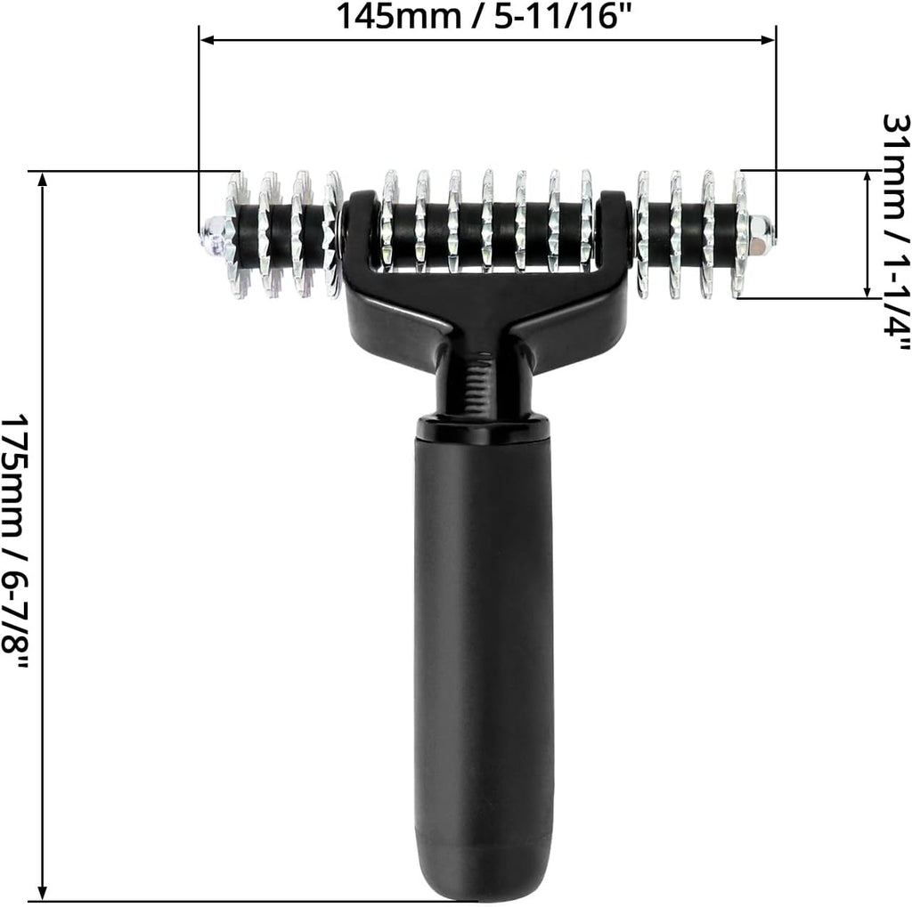 Carpet Seam Roller, 15-Star Wheel Heavy Duty Seam Roller for Carpet Installation - 1 Pack