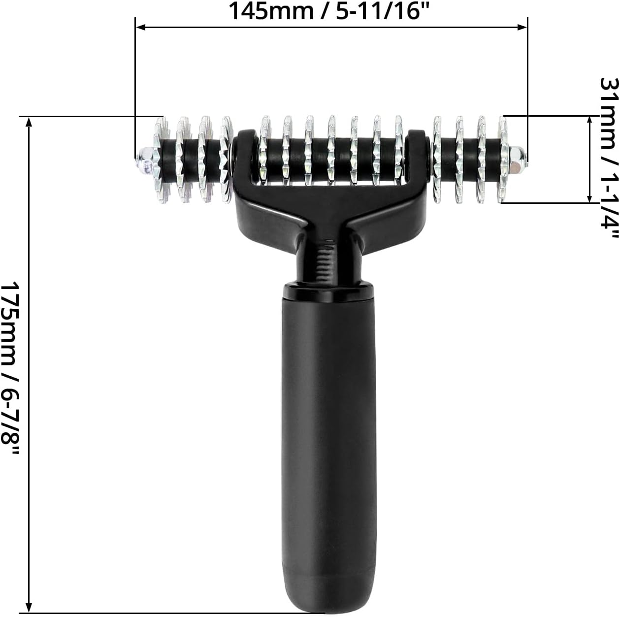 Carpet Seam Roller, 15-Star Wheel Heavy Duty Seam Roller for Carpet Installation - 1 Pack