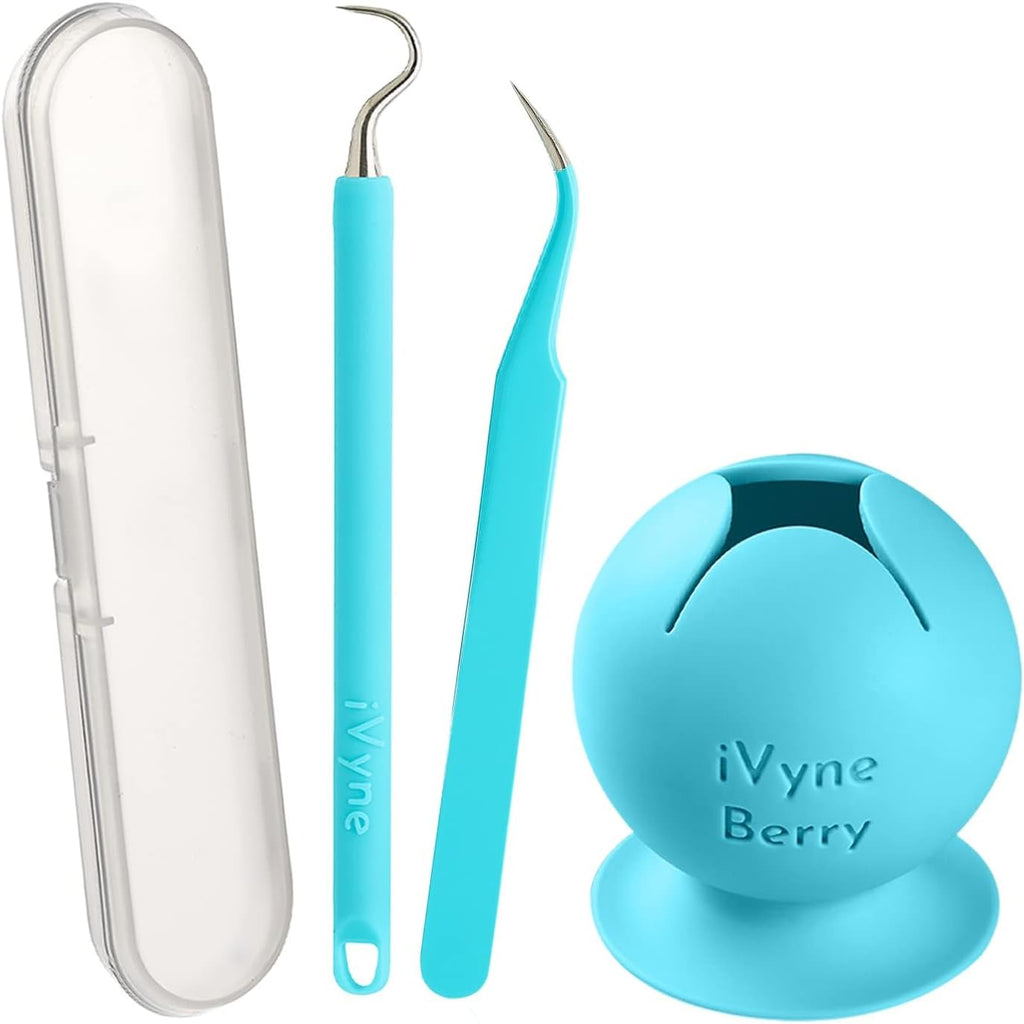Berry and Silicone Weeding Tools - Suction Vinyl Weeder, Craft Tweezer, Scrap Collector Holder, Storage for Cricut