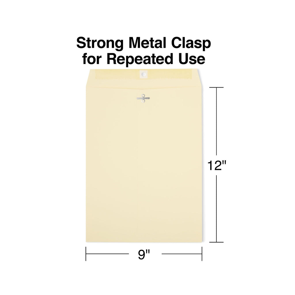 9x12 Manila Clasp Catalog Envelopes, Extra-Heavyweight, 200ct
