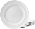 10.75" Melamine Round Dinner Plates, 6-Piece Plate Sets