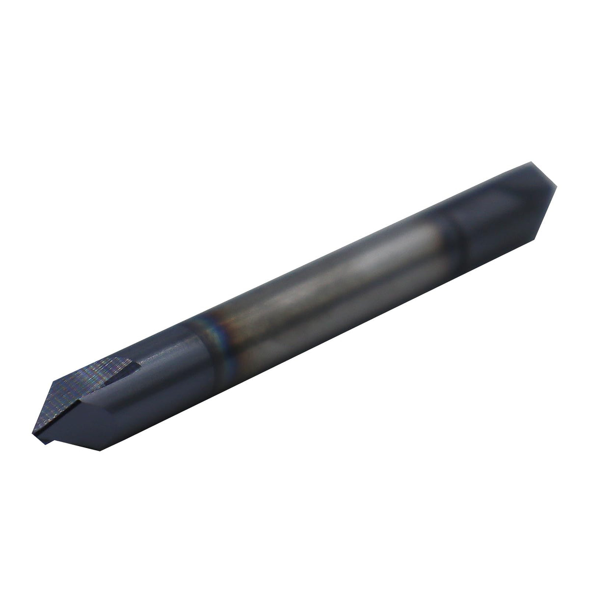 1/4in Solid Carbide End Mill, Chamfer Mill - Double End, 2 Flutes