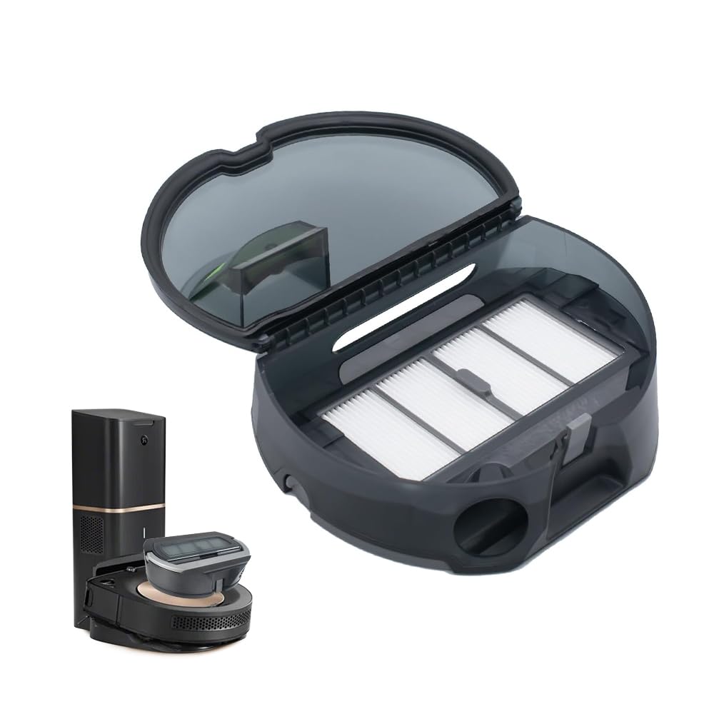 Dust Box Filter Dust Bin for iRobot Roomba S9/S9+/S9 Plus Vacuum Cleaner Dust Collection Box Accessories Replace Parts