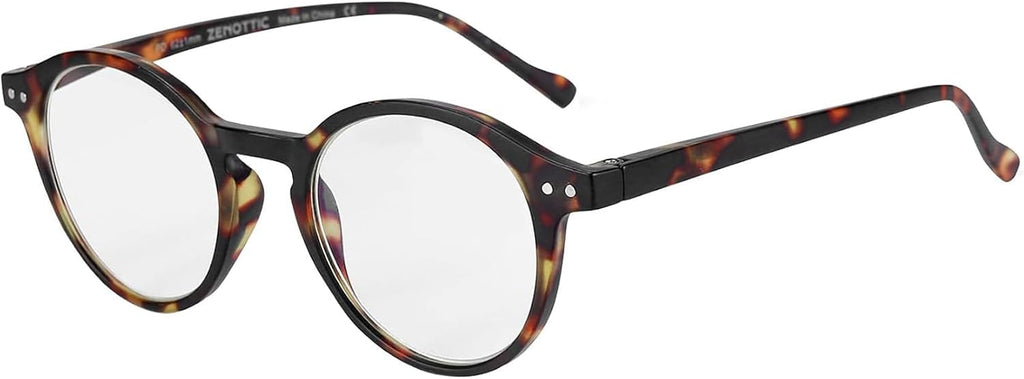 Reading Glasses Blue Light Blocking Round Glasses for Men Women Magnification 0.0 1.0 1.5 2.0 2.5 3.0 3.5