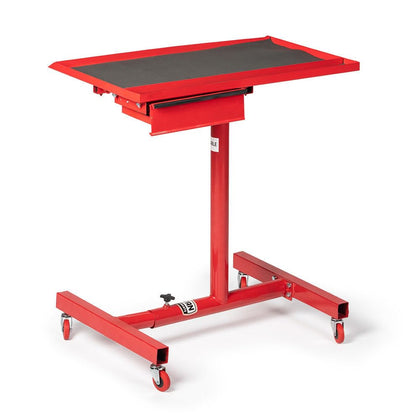 Distributors Inc Adjustable Rolling Work Table with Tool Drawer Workstation for Shops Garages and Warehouses