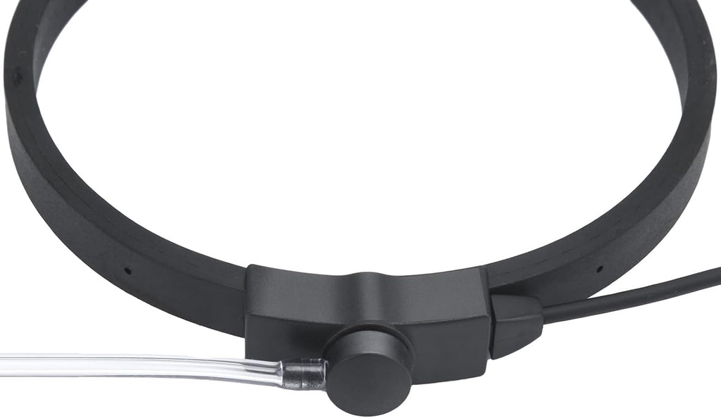 Renastar Tactical Throat Mics with PTT Earpiece Headset Throat Microphones Neck Mic for Two Way Radio Motorola Vertex