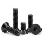M4 x 16mm (50 Pack) Flat Head Socket Cap Screws Countersunk Allen Bolts, Black Oxide 304 Stainless Steel 18-8, Fully Machine Thread