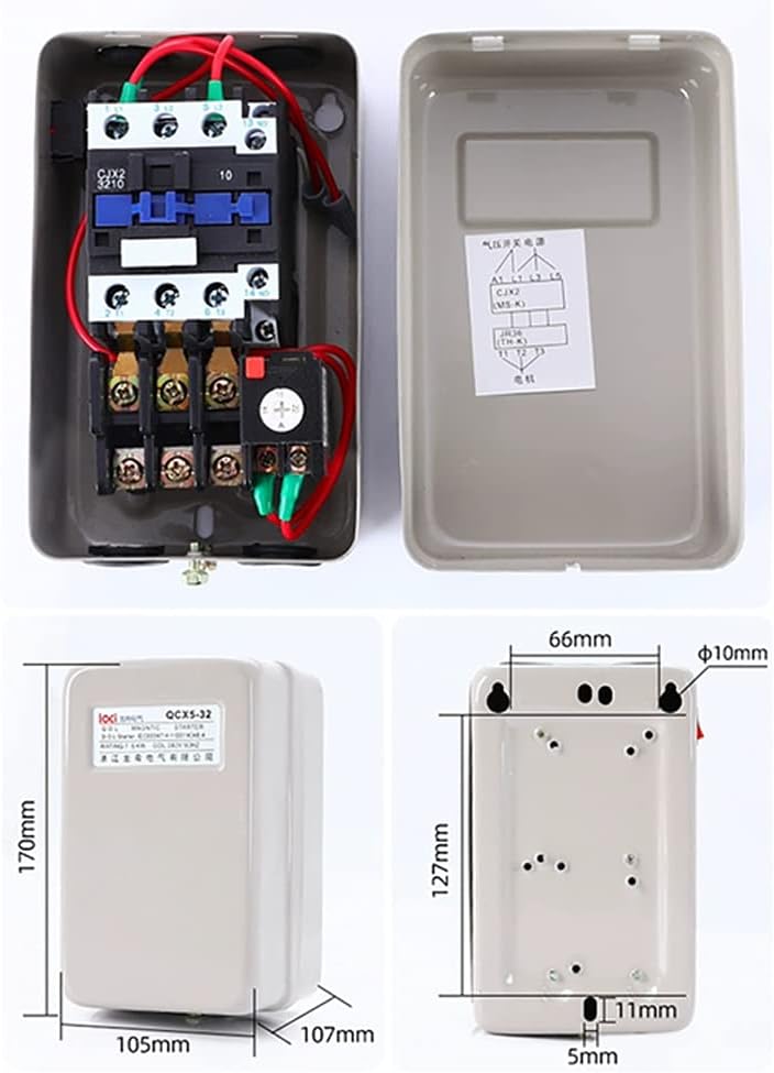 Motor Starters Magnetic Motor Starter 3 Phase/Single Phase 5 Hp 220/240V Industrial Control