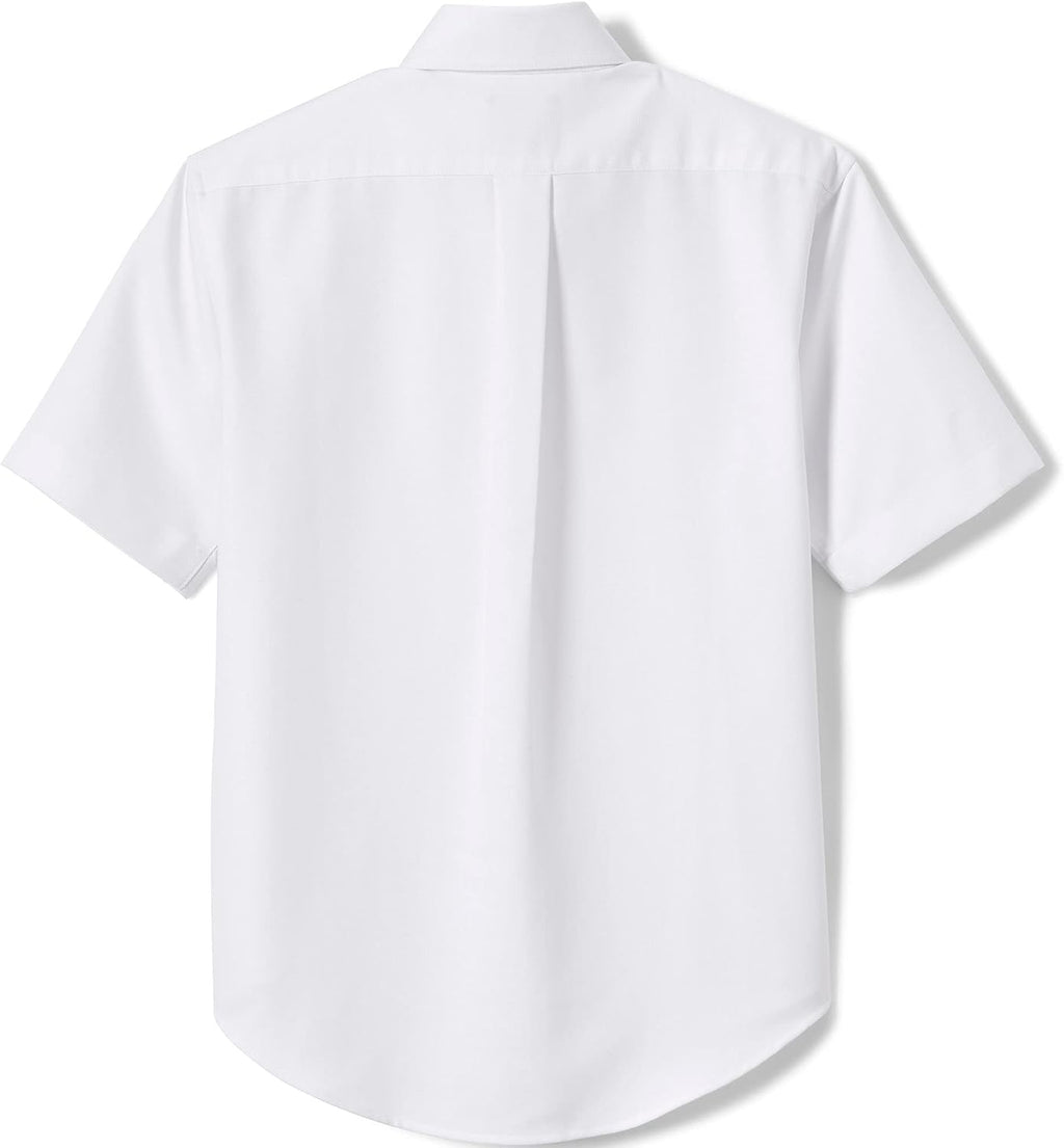 School Uniform Young Men's Short Sleeve Oxford Dress Shirt
