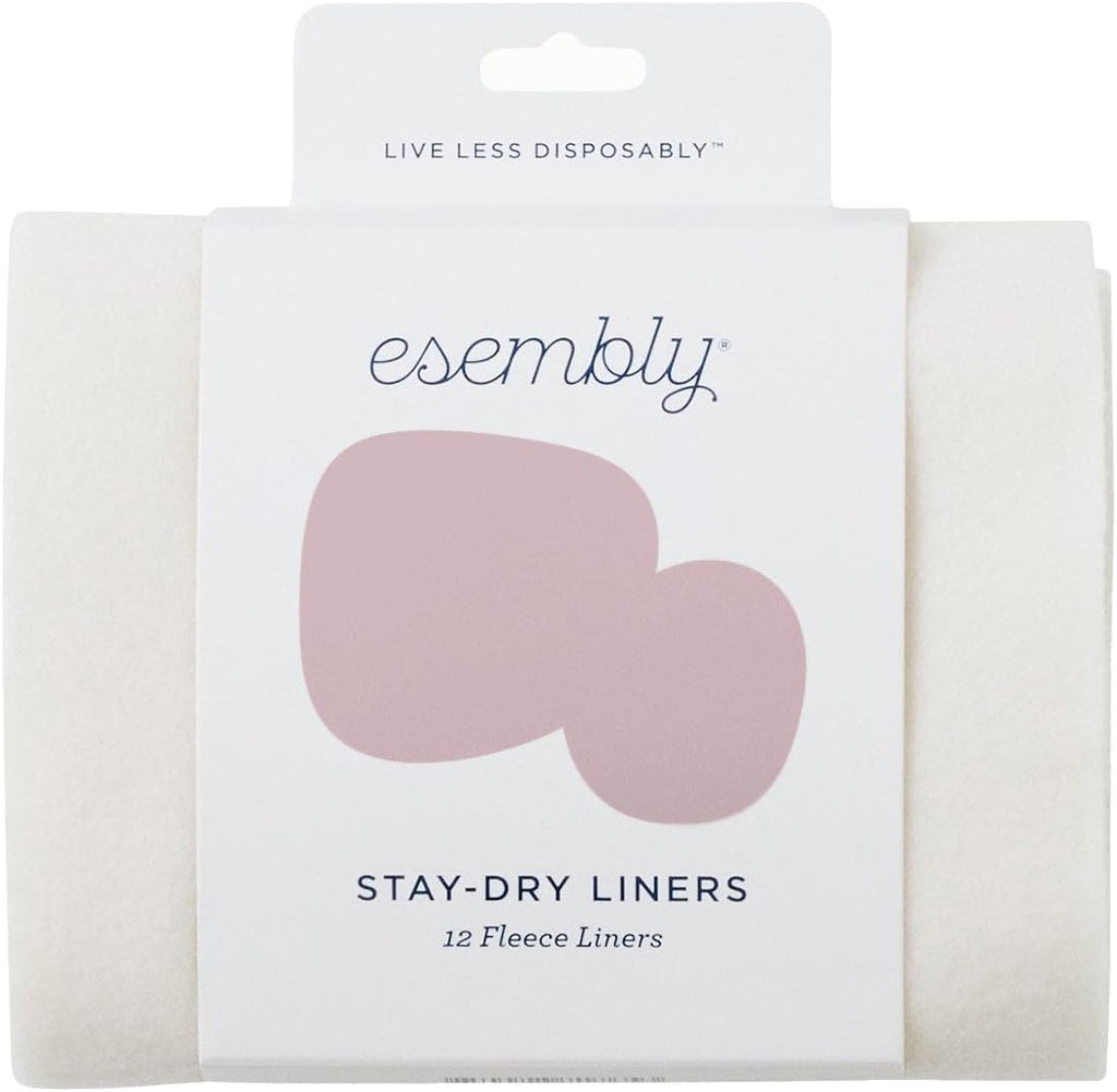 Stay-Dry Fleece Cloth Diaper Liners, 12-Pack