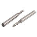 uxcell 2pcs 5/32 Inch Cutting Dia 4 Spiral Flutes Straight Shank Cutter Tool HSS-AL End Mill Bits