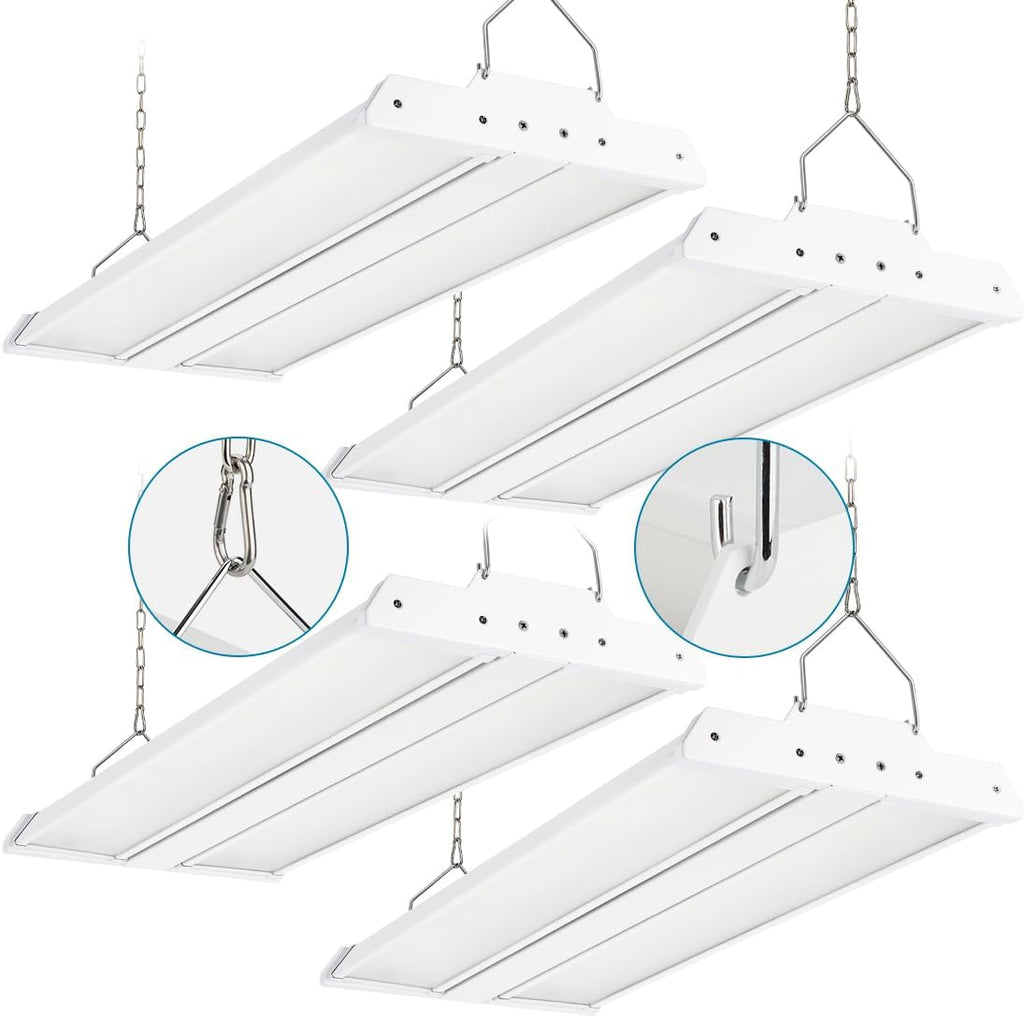 High Bay LED Shop Lights 200W/150W/100W Adjustable 28000LM 4 Pack