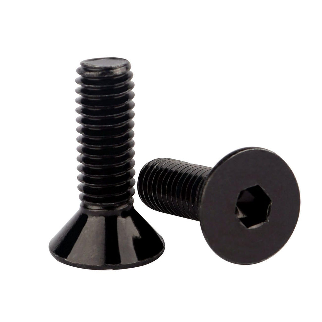 #8-32 x 5/8" Flat Head Socket Cap Screws Countersunk Bolts 304 Stainless Steel, Fully Thread, 50 PCS Black Finish