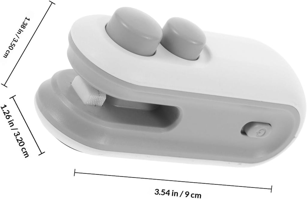 Portable Handheld Mini Heat Sealer Machine for Chip Bags, White