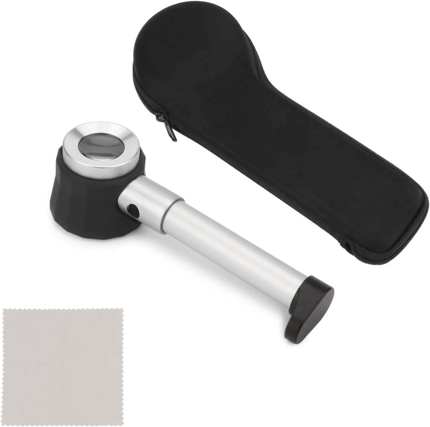 10X Jeweler Loupe Handheld Magnifier Magnifying Glass with LED Light | Lighted magnifiers with measure scale &
