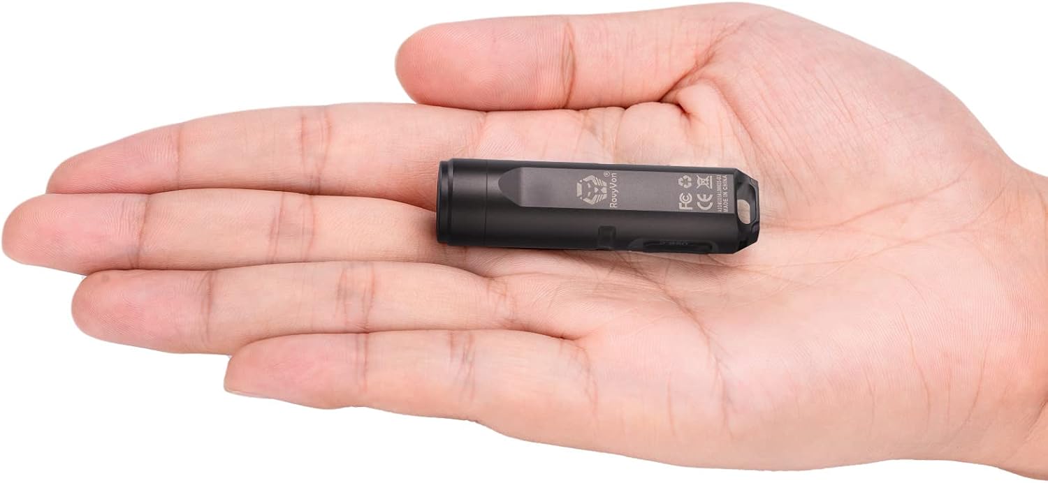 A3 Gen 4 Mini Keychain Flashlight Super Bright 650 Lumens | USB C Rechargeable EDC Flashlight, 5 Brightness Levels