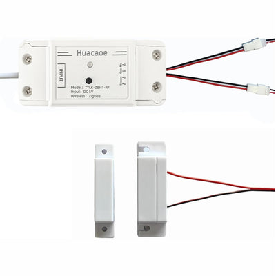 Easy Installation|Hucaoe Zigbee 5V Smart Garage Door Opener Controller| with Magnetic Sensor|Tuya/Smart Life App