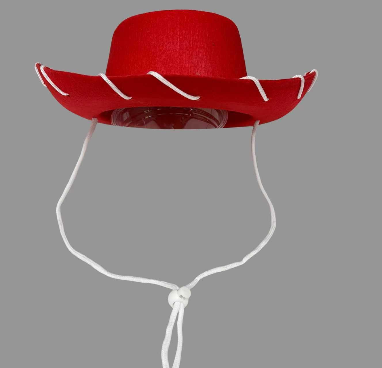 CHILD Felt Cowboy Hat, Western Cowgirl Hat Rodeo Style Costume - KID SIZE