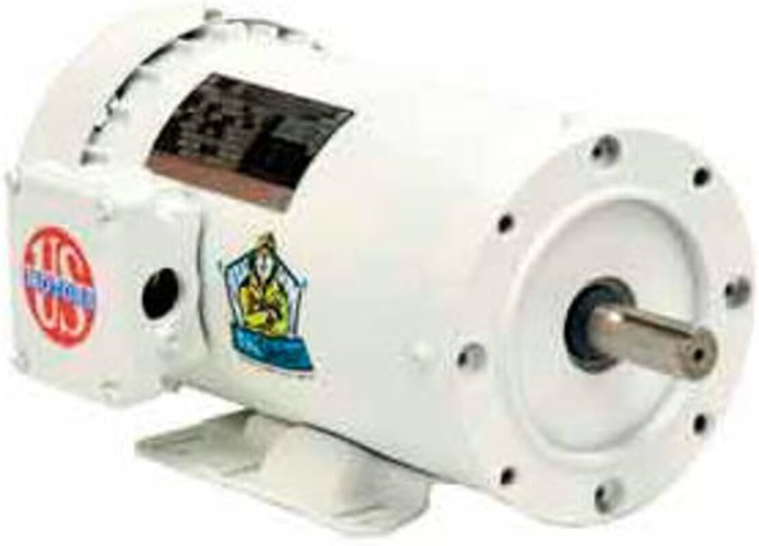 U.S. Motors US Motors Washdown, 3 Phase, 2 HP, 3-Phase, 3450 RPM Motor, WD2P1A14C