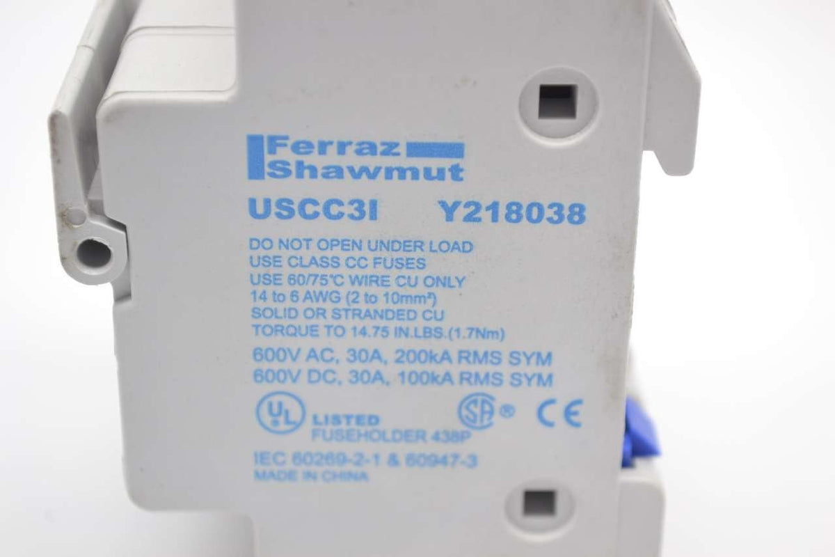 Ferraz Shawmut USCC3I Fuse Holder 30A 600V 3 Pole
