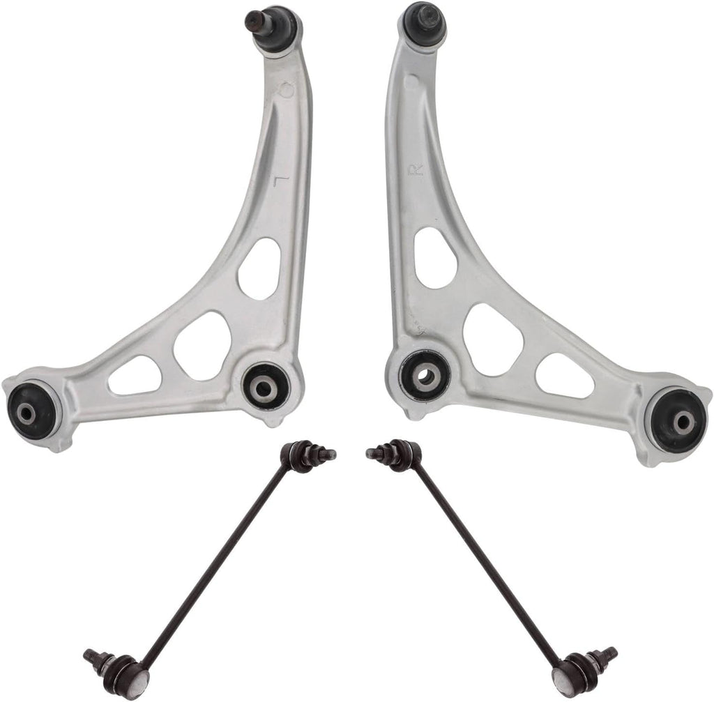 TRQ Front Suspension Kit Control Arm with Ball Joint Sway Bar Stabilizer