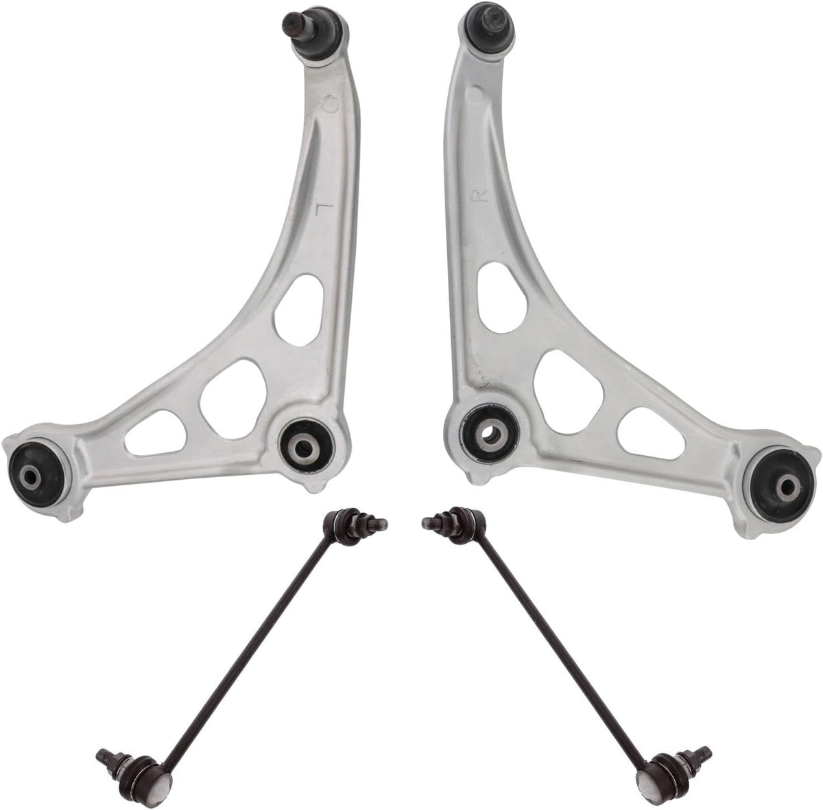 TRQ Front Suspension Kit Control Arm with Ball Joint Sway Bar Stabilizer