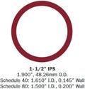 1-1/2" Speed-Rail Flange Fits Pipe O.D. 1-7/8"