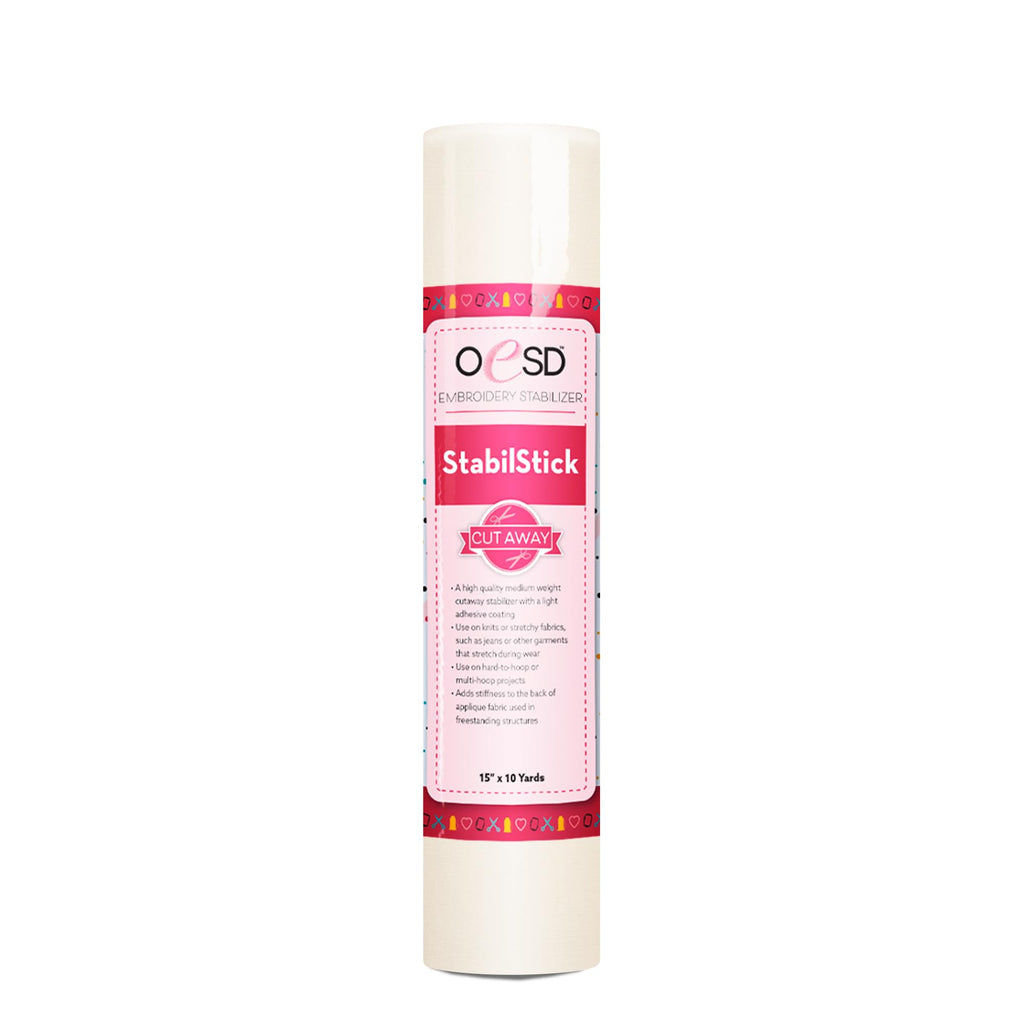 StabilStick Cut Away Embroidery Stabilizer 15" x 10 yd Roll