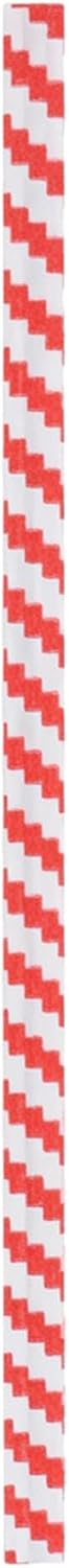 4 In Red Stripe Paper Twist Ties, Laminated, 5,000 Count