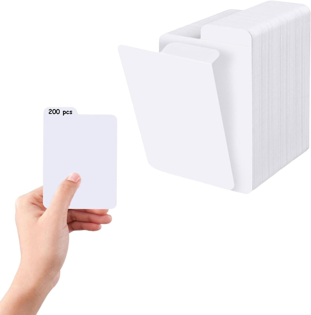 200PCS Sports Trading Card Dividers Vertical for Card Box | White Paper Cards Divider for Standard MTG/TCG/PKMN/Game