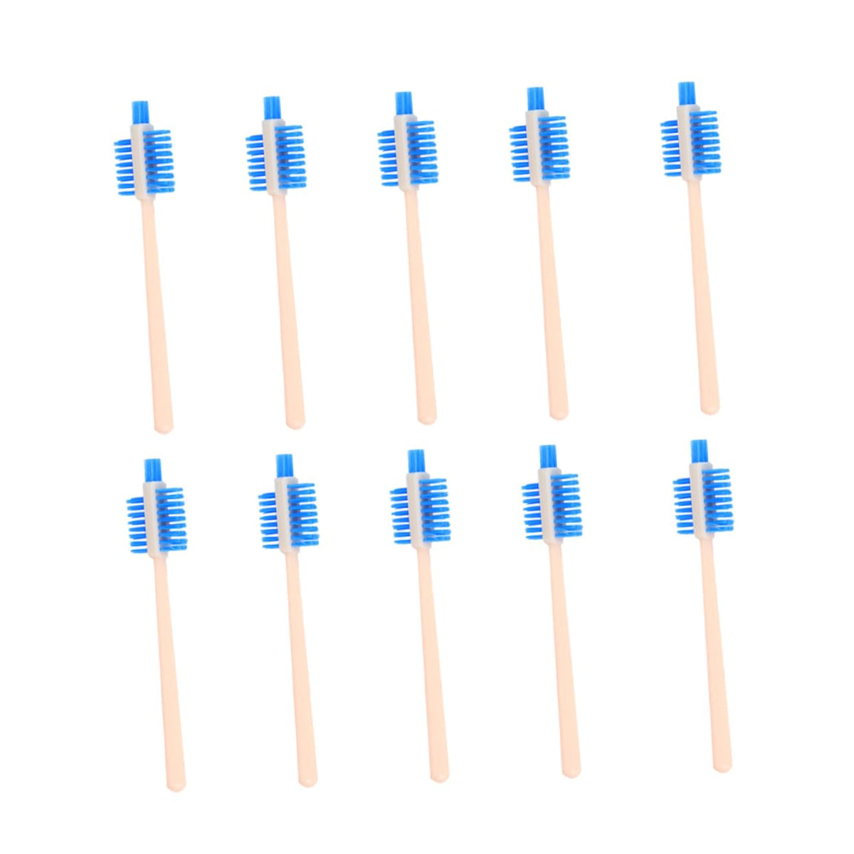 10pcs Triple Side Kitchen Cleaning Brush for Juicer and Soymilk Machine