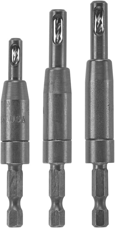 Bosch CC2430 Clic-Change 1/4in Self-Centering Drill Bit Set (3 Piece)