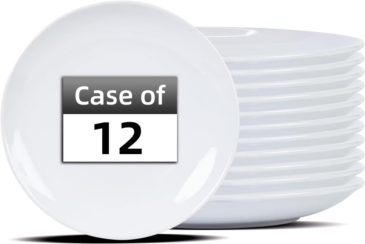 Stoneware Coupe Commercial Grade Dinnerware, Bright White, Plate 10.5", Case of 12