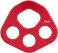 Rigging Plate – 4 Anchor Points Aviation Aluminum Force Divider Plate for Rock Climbing, Aerial Yoga &