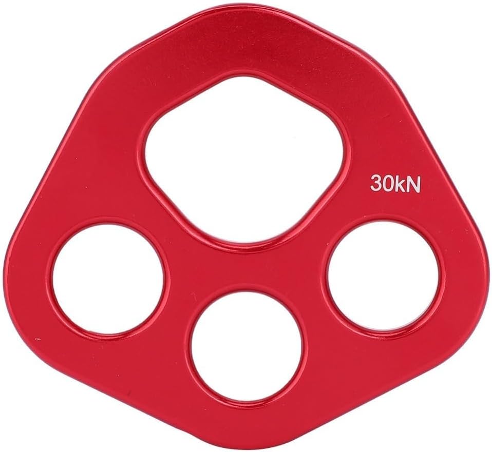 Rigging Plate – 4 Anchor Points Aviation Aluminum Force Divider Plate for Rock Climbing, Aerial Yoga &