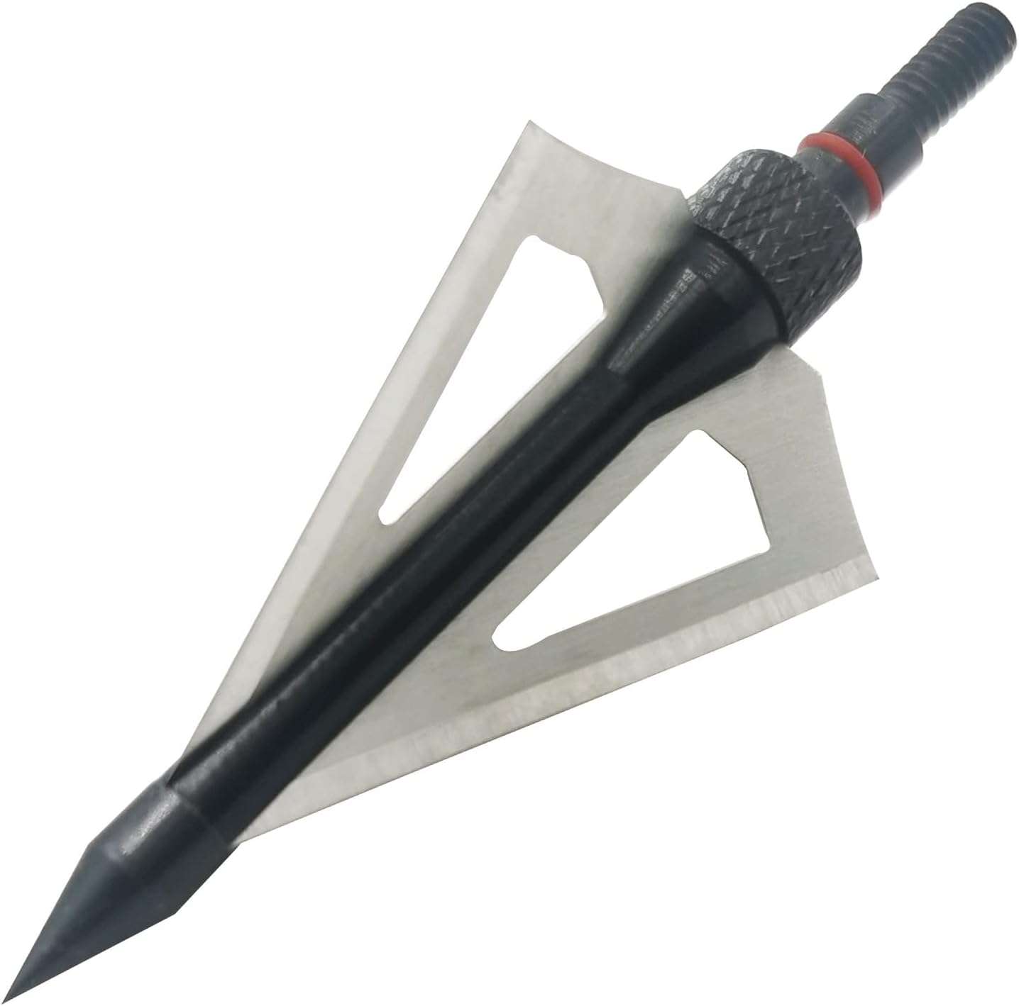 Hunting Broadheads 12PK 100 Grains Screw-in Arrow Archery 3 Blades Hunting Heads Arrow Tips Compatible with Crossbow