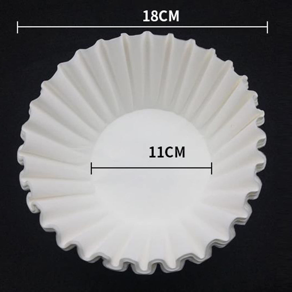 Small Coffee Filters, Basket Coffee Filter Paper Replacement Accessory for Home Office (100 Sheet)