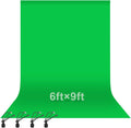 6x9Ft Green Screen Backdrop,Photography Greenscreen Background | Polyester Green Screen Fabric Cloth, Greenscreen