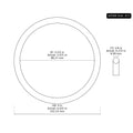10 PK AS-417 Buna-N O-Ring, 70A 3-1/2" ID, 4" OD, 1/4" Width, Black