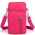 Crossbody Wallet Phone Bag for Women, Nylon Small Crossbody Shoulder Bag Arm Bag, Cell Phone Purse, Mini Wallet with