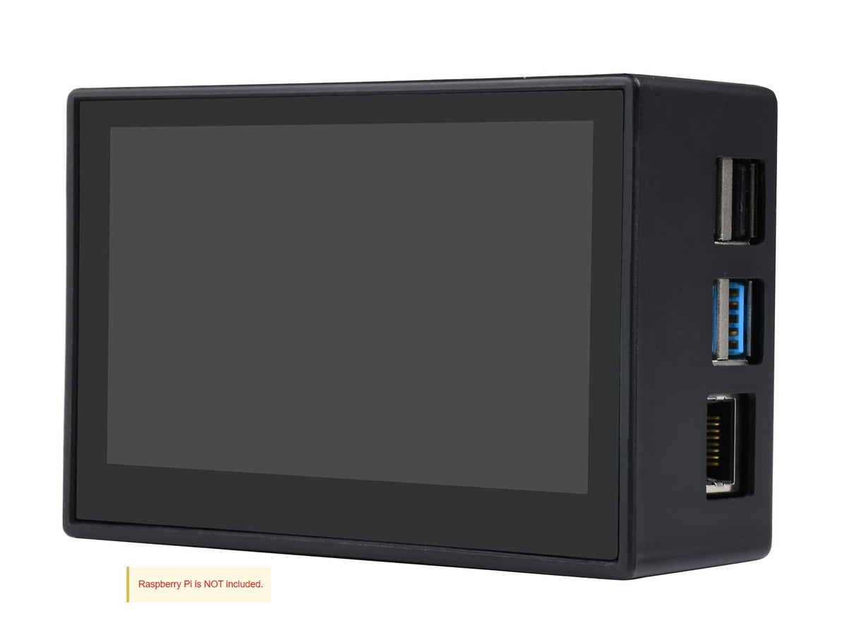 Waveshare 4.3inch Capacitive Touch Display Compatible with Raspberry Pi 4B Comes with Protection Case 800×480 Resolution IPS Wide Angle MIPI DSI Interface