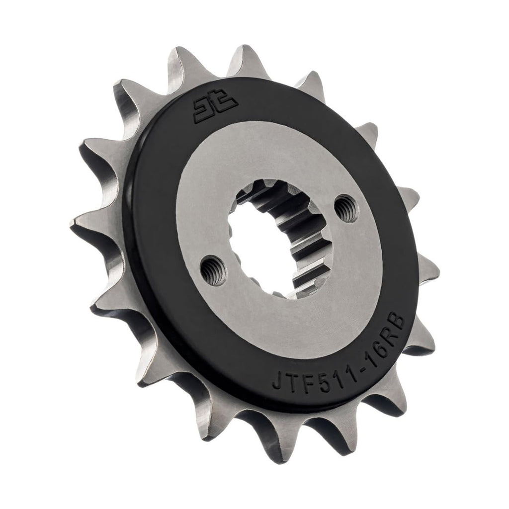 JT Sprockets JTF511.16RB 16 Tooth Rubber Cushioned Front Countershaft Sprocket, Single