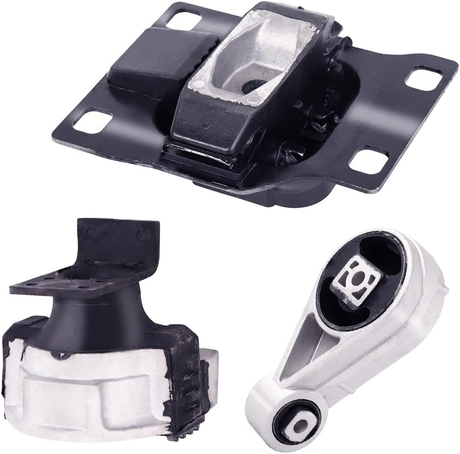 3-Piece Engine Motor Mount Set Compatible with 2005-2007 Focus 2.0L/2.3L