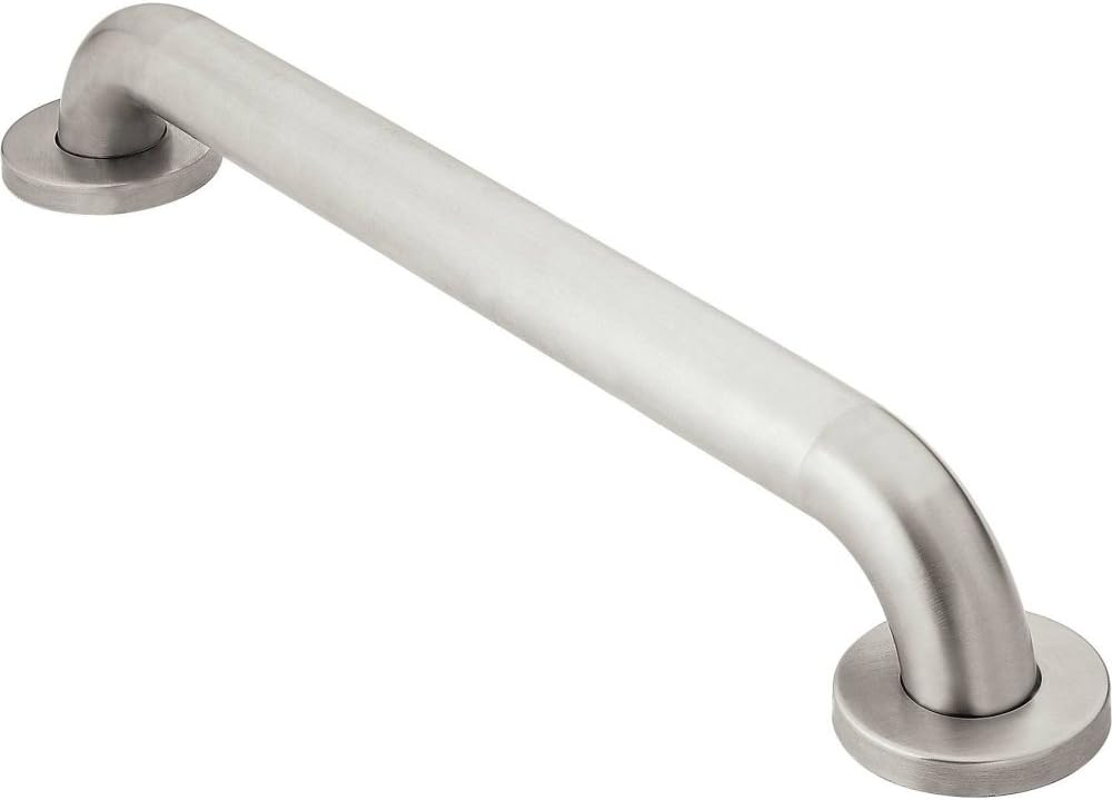 Home Care Bathroom Safety 36 Inch Stainless Steel Handicap Grab Bar for Bathtub and Shower, Peened Texture for Grip