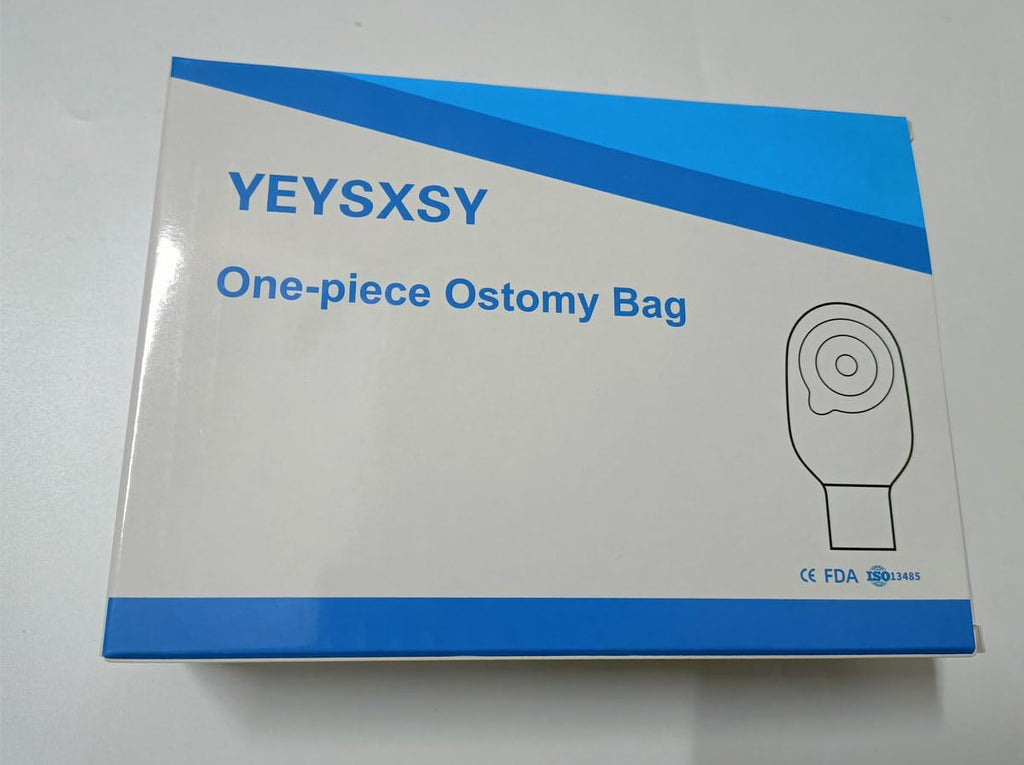 Ostomy Colostomy Supplies, 10 PCS Colostomy Bag, One Piece Drainable Pouches with Twist-Tie for Ileostomy Stoma Care
