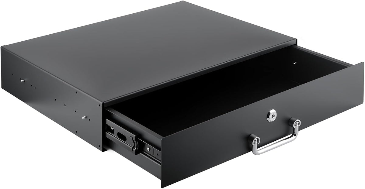 2U Rack Drawer, Designed for 19-inch Network Equipment, Servers or Cabinet Enclosures.