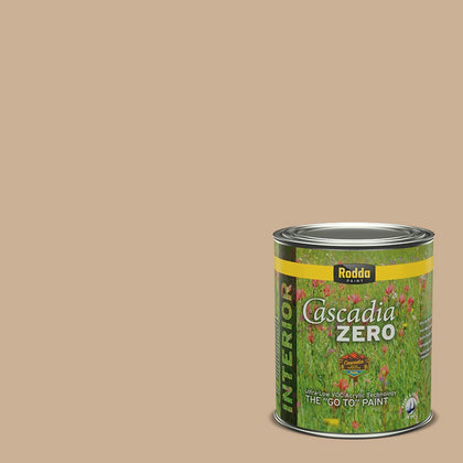 CASCADIA ZERO Interior Flat Paint & Primer in One, Quart, Tailored Tan