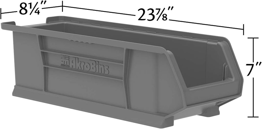 30284 Super-Size AkroBins Plastic Storage Bins, Space-Saving Stackable Bins for Garage, Classroom, Warehouse