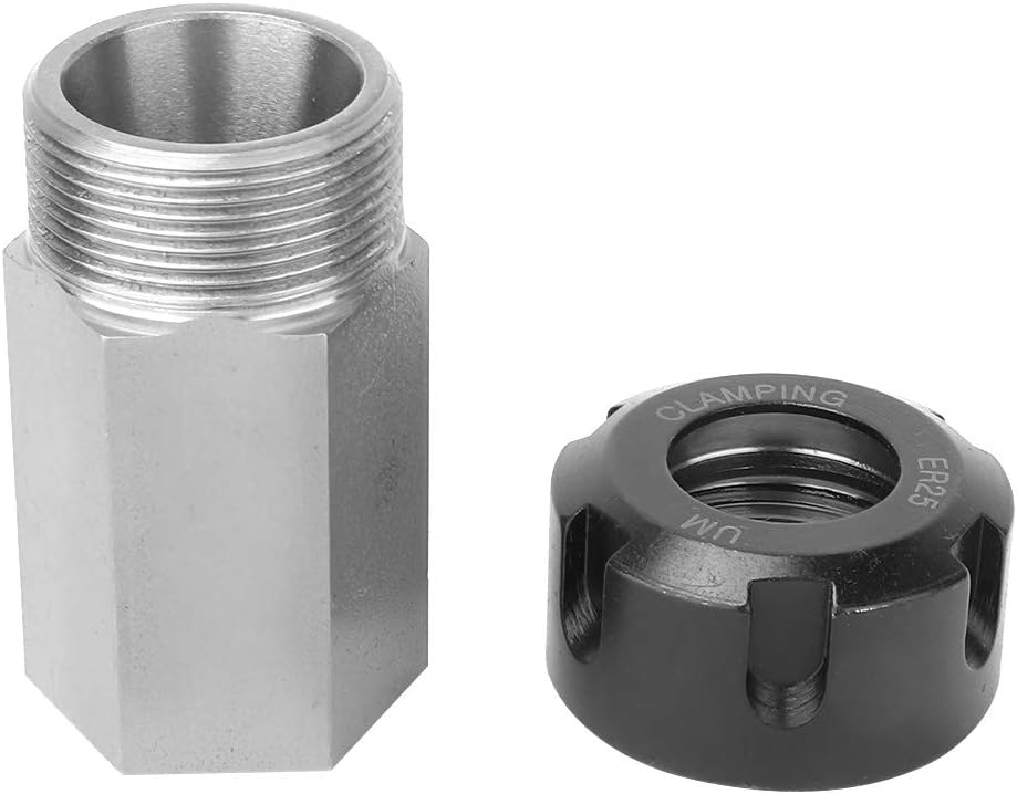 FTVOGUE ER25 Collet Block, Hard Steel Hex Chuck